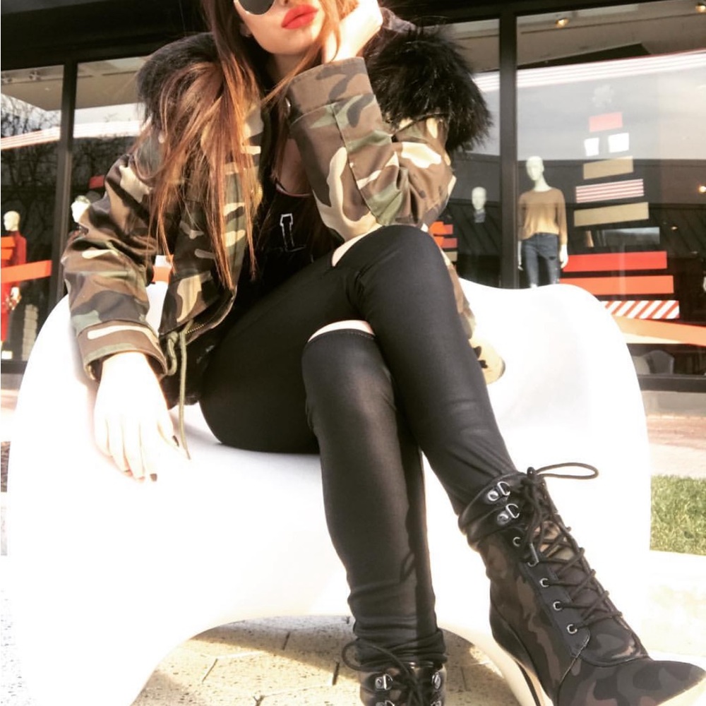 Military green jacket